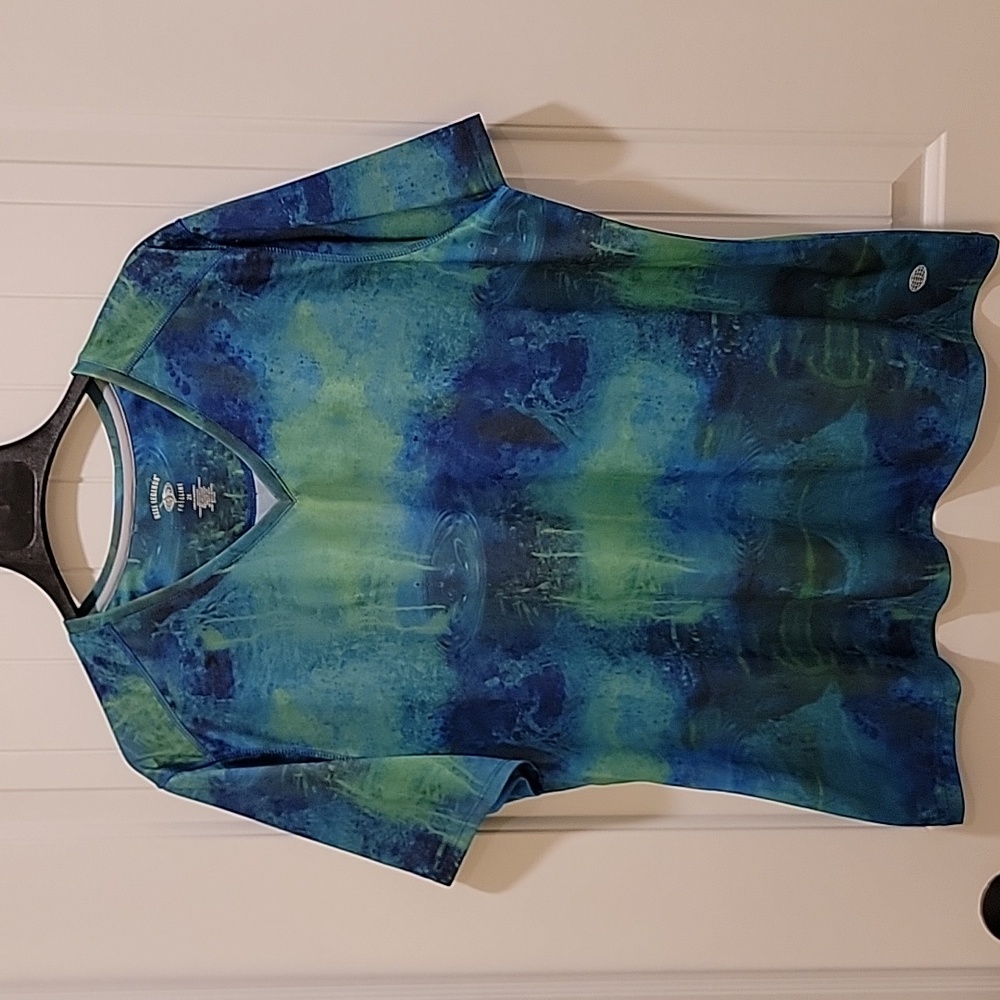 Reel Legends Freeline Blue Green Short Sleeve TShirt Size 2XL - Picture 8 of 8